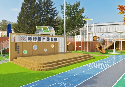 深圳市龍崗區(qū)同德第一幼兒園（戶外操場改造）