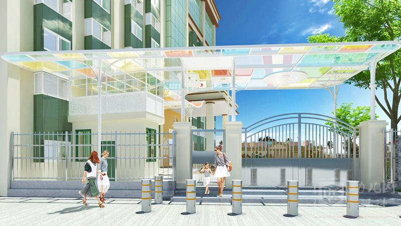 深圳市龍崗區(qū)甘坑第一幼兒園（戶外大門、操場）