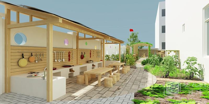 深圳市寶安區(qū)西鄉(xiāng)南昌幼兒園設(shè)計(jì)案例（種植園、圍墻）