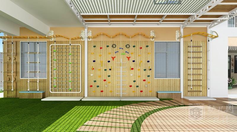 深圳市福田區(qū)機(jī)關(guān)第二幼兒園（假山水景、攀爬墻）