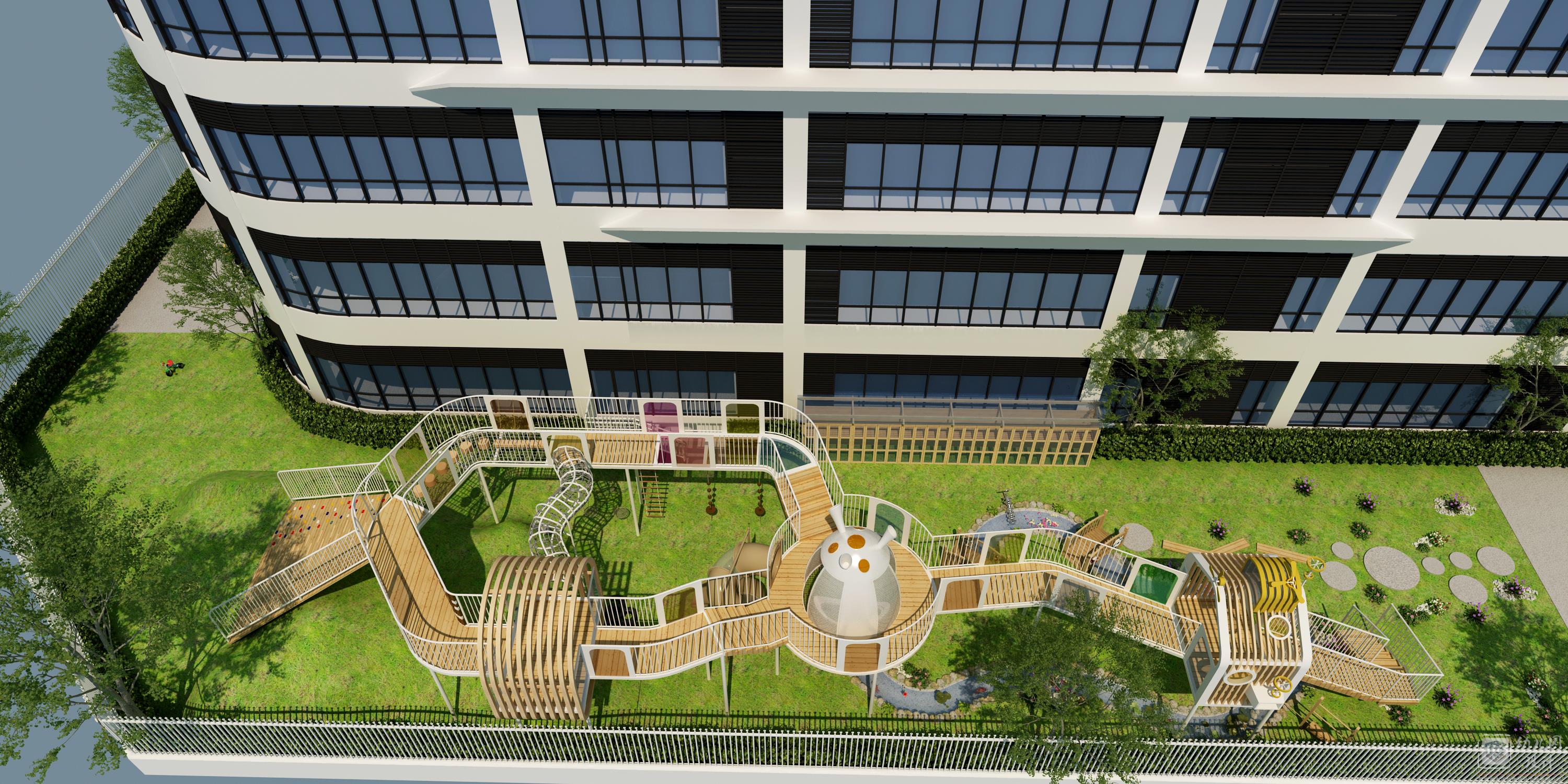 深圳市龍崗區(qū)臻城幼兒園（戶外玩具效果圖）