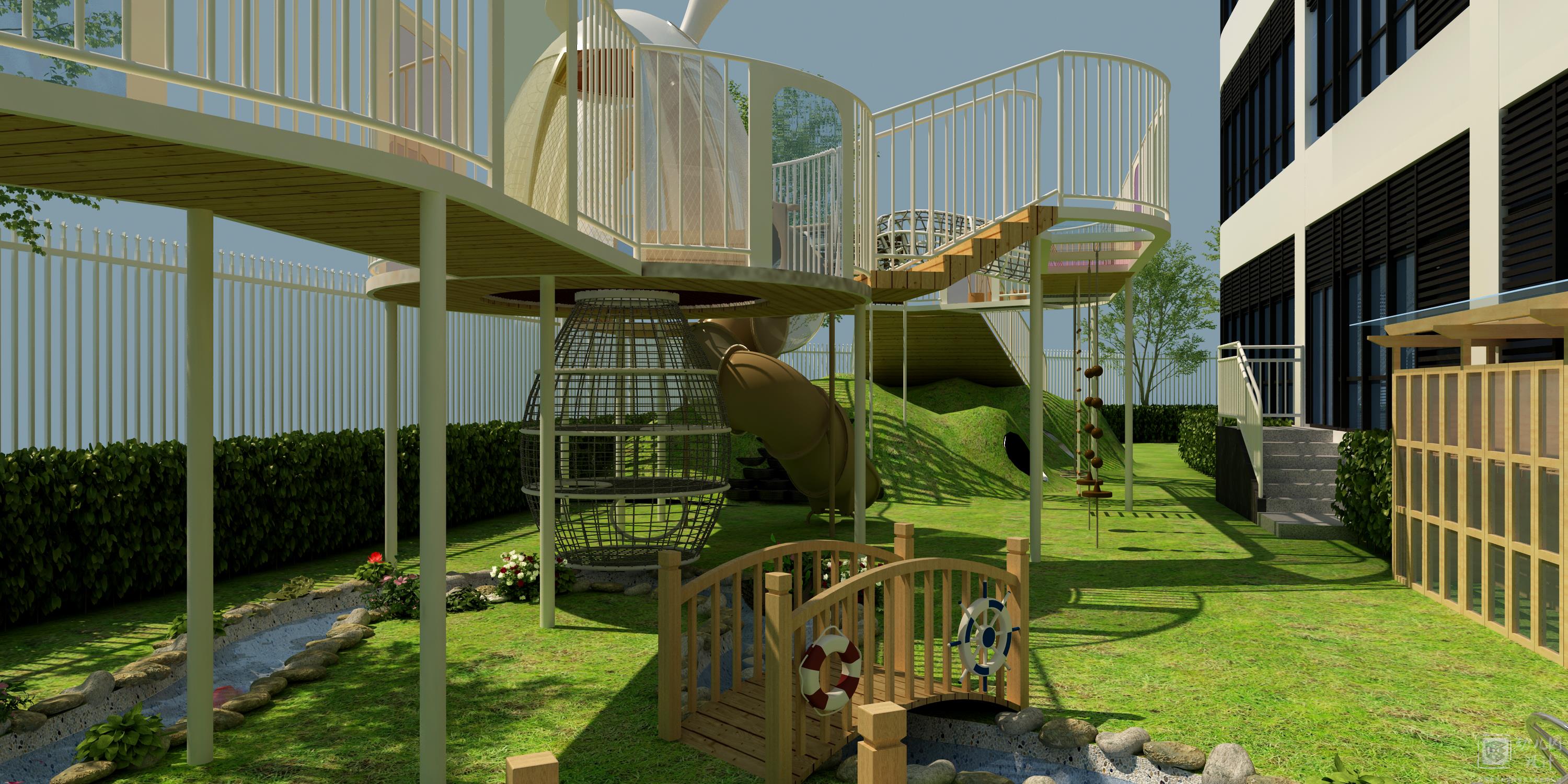 深圳市龍崗區(qū)臻城幼兒園（戶外玩具效果圖）