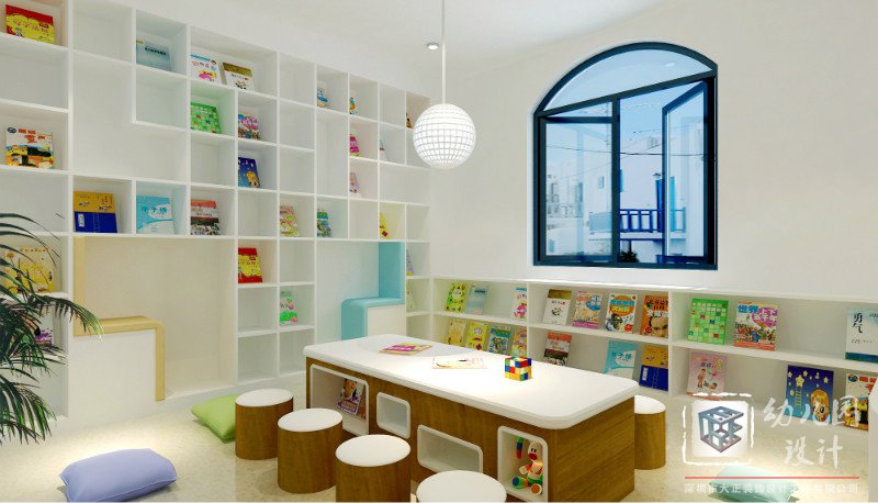 幼兒園閱讀室設(shè)計效果圖