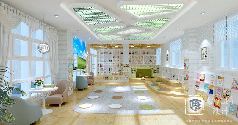 幼兒園閱讀室設(shè)計效果圖