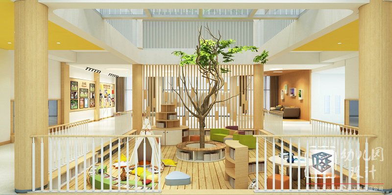 幼兒園閱讀室設(shè)計效果圖