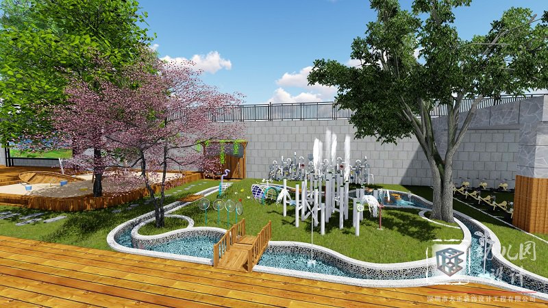 沙池、水池 幼兒園戶外效果圖