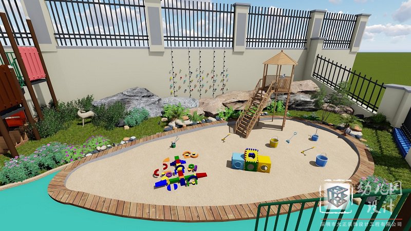 沙池、水池 幼兒園戶外效果圖