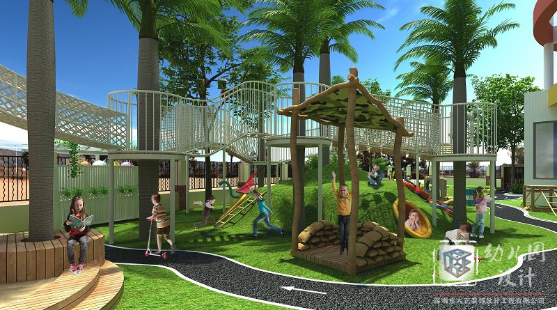 深圳市龍崗區(qū)怡美山莊幼兒園設(shè)計(jì)施工 2021（戶(hù)外操場(chǎng)、大型玩具）