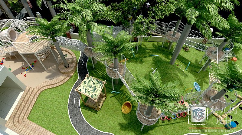 深圳市龍崗區(qū)怡美山莊幼兒園設(shè)計(jì)施工 2021（戶(hù)外操場(chǎng)、大型玩具）