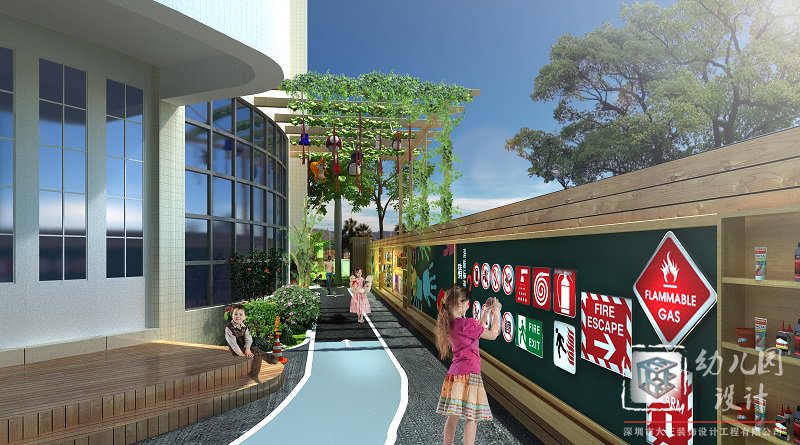 深圳市龍崗區(qū)怡美山莊幼兒園設(shè)計(jì)施工 2021（戶(hù)外操場(chǎng)、大型玩具）