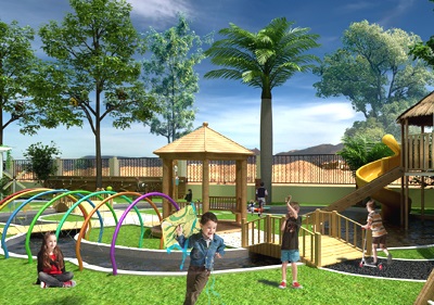 深圳市龍崗區(qū)怡美山莊幼兒園（戶外操場、大型玩具）